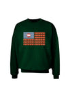 American Bacon Flag Adult Dark Sweatshirt-Sweatshirts-TooLoud-Deep-Forest-Green-Small-Davson Sales