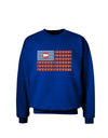 American Bacon Flag Adult Dark Sweatshirt-Sweatshirts-TooLoud-Deep-Royal-Blue-Small-Davson Sales