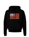 American Bacon Flag Dark Hoodie Sweatshirt-Hoodie-TooLoud-Black-Small-Davson Sales