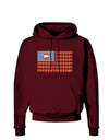 American Bacon Flag Dark Hoodie Sweatshirt-Hoodie-TooLoud-Maroon-Small-Davson Sales