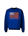 American Bacon Flag - Stars and Strips Adult Dark Sweatshirt-Sweatshirts-TooLoud-Deep-Royal-Blue-Small-Davson Sales