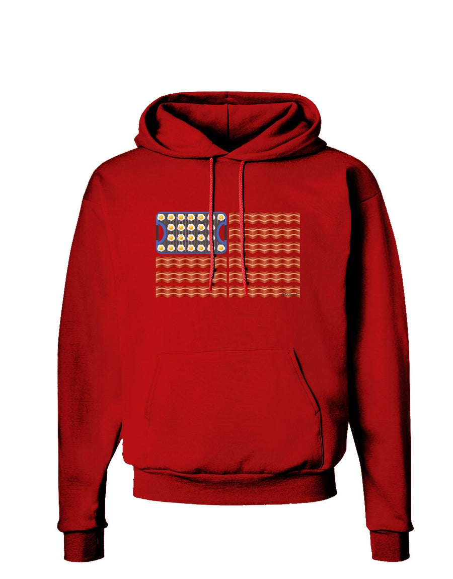 American Breakfast Flag - Bacon and Eggs Dark Hoodie Sweatshirt-Hoodie-TooLoud-Black-Small-Davson Sales