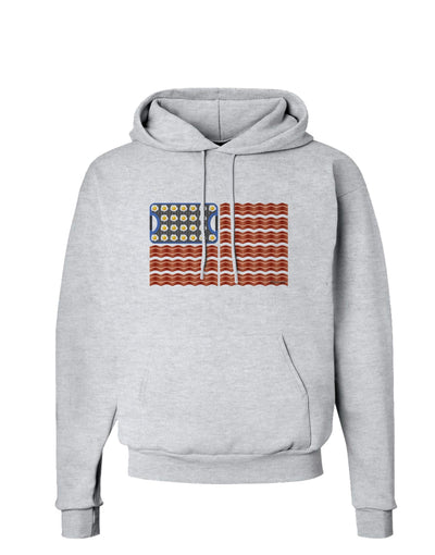 American Breakfast Flag - Bacon and Eggs Hoodie Sweatshirt-Hoodie-TooLoud-AshGray-Small-Davson Sales