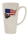 American Flag 16 Ounce Conical Latte Coffee Mug - Crafted with American Roots by TooLoud-Conical Latte Mug-TooLoud-White-Davson Sales