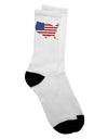 American Flag Design Adult Crew Socks - A Must-Have for Patriotic Fashion Enthusiasts by TooLoud-Socks-TooLoud-White-Ladies-4-6-Davson Sales