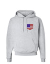 American Flag Faux Pocket Design Hoodie Sweatshirt by TooLoud-Hoodie-TooLoud-AshGray-Small-Davson Sales