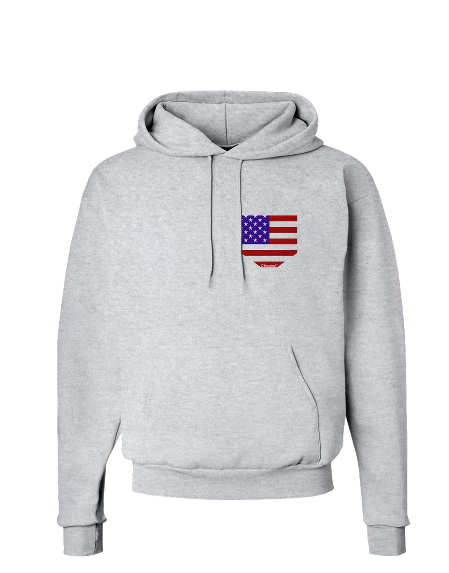 American Flag Faux Pocket Design Hoodie Sweatshirt by TooLoud-Hoodie-TooLoud-White-Small-Davson Sales