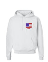 American Flag Faux Pocket Design Hoodie Sweatshirt by TooLoud-Hoodie-TooLoud-White-Small-Davson Sales