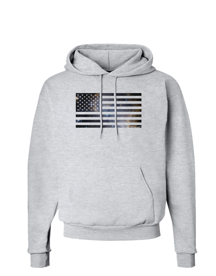 American Flag Galaxy Hoodie Sweatshirt by TooLoud-Hoodie-TooLoud-White-Small-Davson Sales