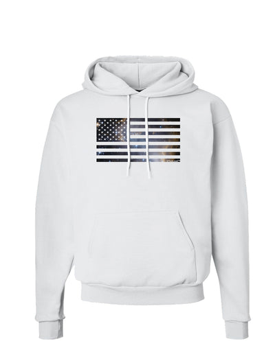 American Flag Galaxy Hoodie Sweatshirt by TooLoud-Hoodie-TooLoud-White-Small-Davson Sales