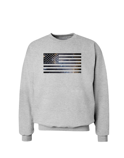 American Flag Galaxy Sweatshirt by TooLoud-Sweatshirts-TooLoud-AshGray-Small-Davson Sales