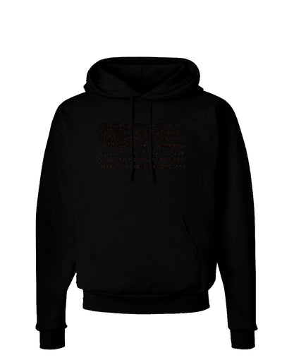 American Flag Glitter - Black Dark Hoodie Sweatshirt-Hoodie-TooLoud-Black-Small-Davson Sales