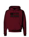 American Flag Glitter - Black Dark Hoodie Sweatshirt-Hoodie-TooLoud-Maroon-Small-Davson Sales