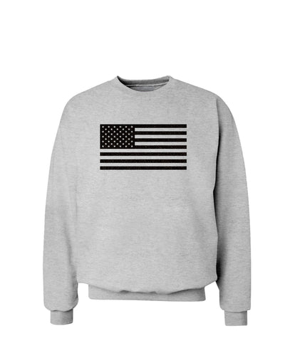 American Flag Glitter - Black Sweatshirt-Sweatshirts-TooLoud-AshGray-Small-Davson Sales