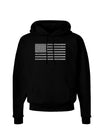 American Flag Glitter - Silver Dark Hoodie Sweatshirt-Hoodie-TooLoud-Black-Small-Davson Sales