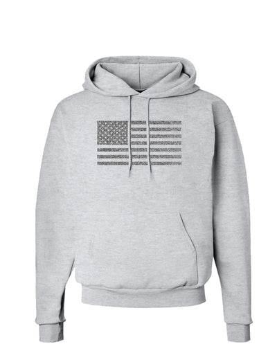 American Flag Glitter - Silver Hoodie Sweatshirt-Hoodie-TooLoud-AshGray-Small-Davson Sales