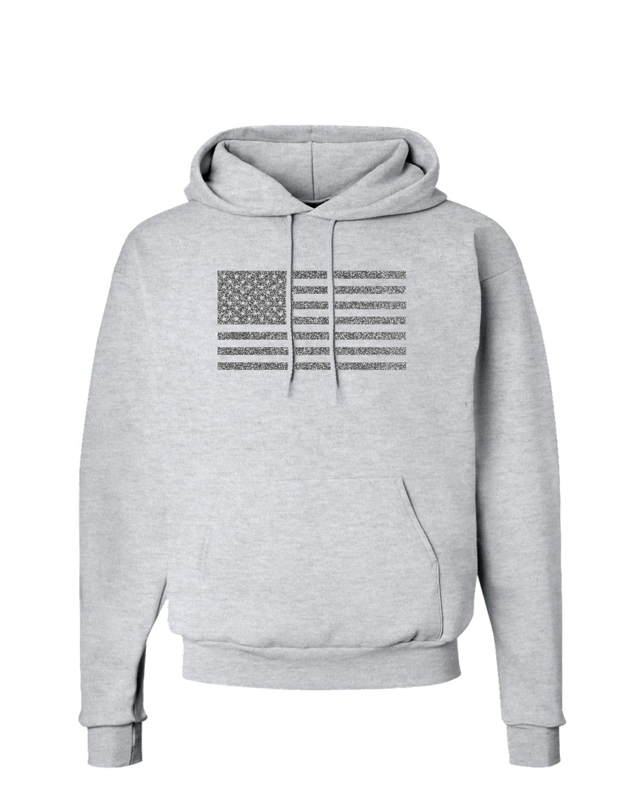 American Flag Glitter - Silver Hoodie Sweatshirt-Hoodie-TooLoud-White-Small-Davson Sales