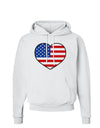 American Flag Heart Design Hoodie Sweatshirt by TooLoud-Hoodie-TooLoud-White-Small-Davson Sales