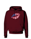 American Flag Lipstick Dark Hoodie Sweatshirt-Hoodie-TooLoud-Maroon-Small-Davson Sales