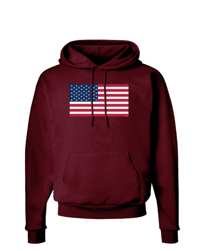 American Flag - Marijuana Leaf Dark Hoodie Sweatshirt-Hoodie-TooLoud-Maroon-Small-Davson Sales