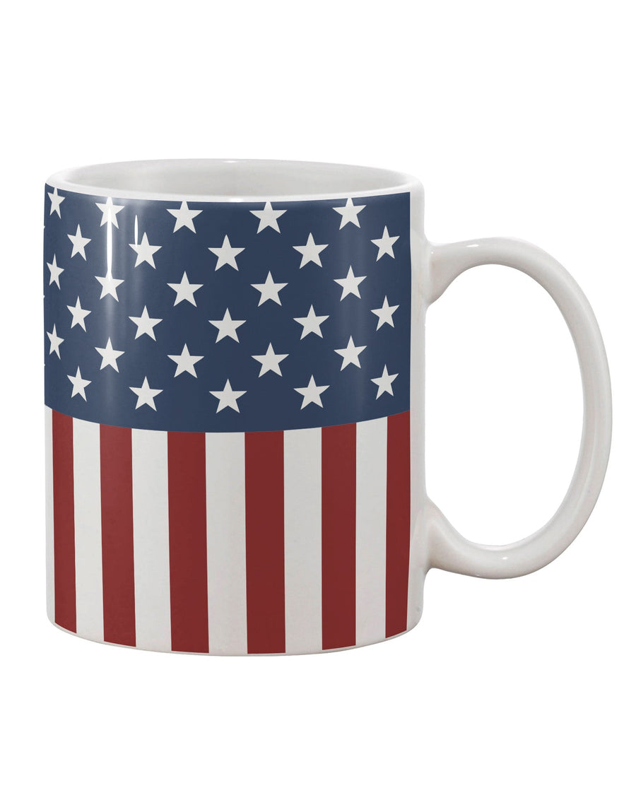 American Flag Printed 11 oz Coffee Mug - A Must-Have for Drinkware Enthusiasts-11 OZ Coffee Mug-TooLoud-White-Davson Sales