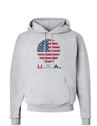 American Flag Scribble Hoodie Sweatshirt-Hoodie-TooLoud-AshGray-Small-Davson Sales