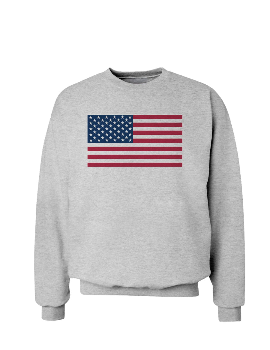 American Flag Sweatshirt-Sweatshirts-TooLoud-White-Small-Davson Sales