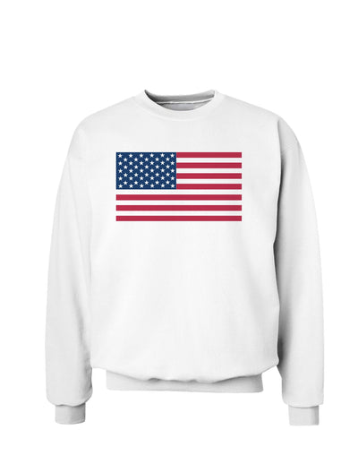 American Flag Sweatshirt-Sweatshirts-TooLoud-White-Small-Davson Sales