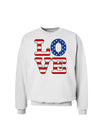 American Love Design Sweatshirt by TooLoud-Sweatshirts-TooLoud-White-Small-Davson Sales