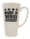 American-Made - Patriotic 16 Ounce Conical Latte Coffee Mug - TooLoud-Conical Latte Mug-TooLoud-White-Davson Sales