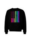 American Pride - Rainbow Flag Adult Dark Sweatshirt-Sweatshirts-TooLoud-Black-Small-Davson Sales