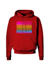 American Pride - Rainbow Flag - Freedom Dark Hoodie Sweatshirt-Hoodie-TooLoud-Red-Small-Davson Sales