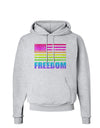 American Pride - Rainbow Flag - Freedom Hoodie Sweatshirt-Hoodie-TooLoud-AshGray-Small-Davson Sales