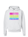 American Pride - Rainbow Flag - Freedom Hoodie Sweatshirt-Hoodie-TooLoud-White-Small-Davson Sales