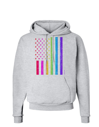 American Pride - Rainbow Flag Hoodie Sweatshirt-Hoodie-TooLoud-AshGray-Small-Davson Sales