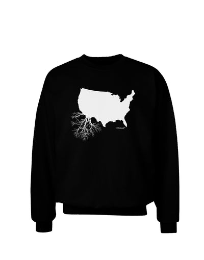 American Roots Design Adult Dark Sweatshirt by TooLoud-Sweatshirts-TooLoud-Black-Small-Davson Sales