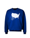 American Roots Design Adult Dark Sweatshirt by TooLoud-Sweatshirts-TooLoud-Deep-Royal-Blue-Small-Davson Sales