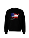 American Roots Design - American Flag Adult Dark Sweatshirt by TooLoud-Sweatshirts-TooLoud-Black-Small-Davson Sales