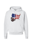 American Roots Design - American Flag Hoodie Sweatshirt by TooLoud-Hoodie-TooLoud-White-Small-Davson Sales