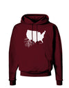 American Roots Design Dark Hoodie Sweatshirt by TooLoud-Hoodie-TooLoud-Maroon-Small-Davson Sales