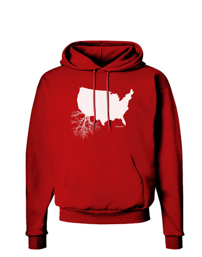 American Roots Design Dark Hoodie Sweatshirt by TooLoud-Hoodie-TooLoud-Red-Small-Davson Sales