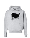 American Roots Design Hoodie Sweatshirt by TooLoud-Hoodie-TooLoud-AshGray-Small-Davson Sales