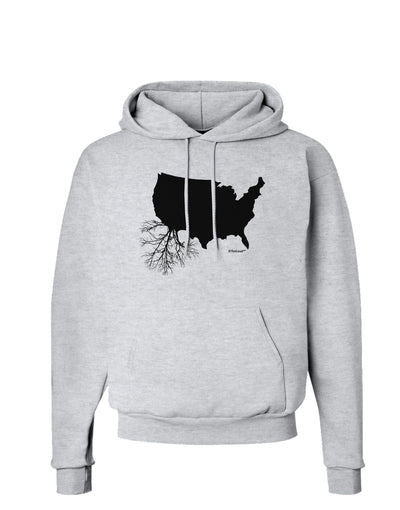 American Roots Design Hoodie Sweatshirt by TooLoud-Hoodie-TooLoud-AshGray-Small-Davson Sales