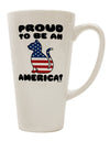 Americat 16 Ounce Conical Latte Coffee Mug - Expertly Crafted for Your Enjoyment-Conical Latte Mug-TooLoud-White-Davson Sales