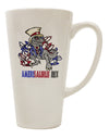 AMERISAURUS REX 16 Ounce Conical Latte Coffee Mug - Expertly Crafted Drinkware-Conical Latte Mug-TooLoud-Davson Sales