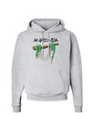 Anaconda Design Green Text Hoodie Sweatshirt-Hoodie-TooLoud-AshGray-Small-Davson Sales