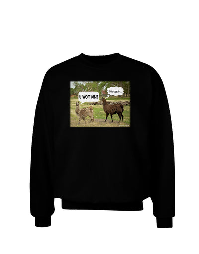 Angry Standing Llamas Adult Dark Sweatshirt by TooLoud-Sweatshirts-TooLoud-Black-Small-Davson Sales