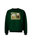 Angry Standing Llamas Adult Dark Sweatshirt by TooLoud-Sweatshirts-TooLoud-Deep-Forest-Green-Small-Davson Sales