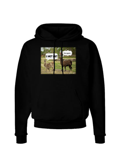 Angry Standing Llamas Dark Hoodie Sweatshirt by TooLoud-Hoodie-TooLoud-Black-Small-Davson Sales