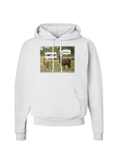 Angry Standing Llamas Hoodie Sweatshirt by TooLoud-Hoodie-TooLoud-White-Small-Davson Sales